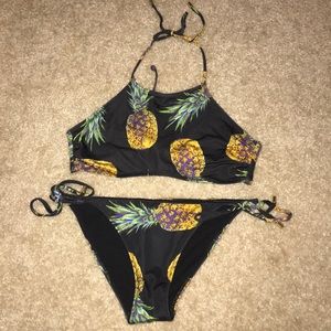 H&M Black/pineapple bathing suit!